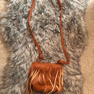 Brown Fringe Bag